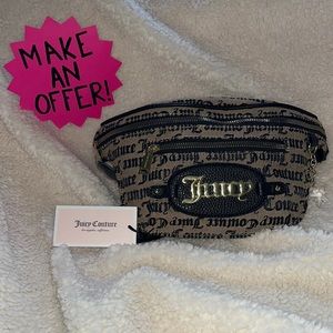 JUICY COUTURE FANNY WAIST BAG TAN MONOGRAM NWT